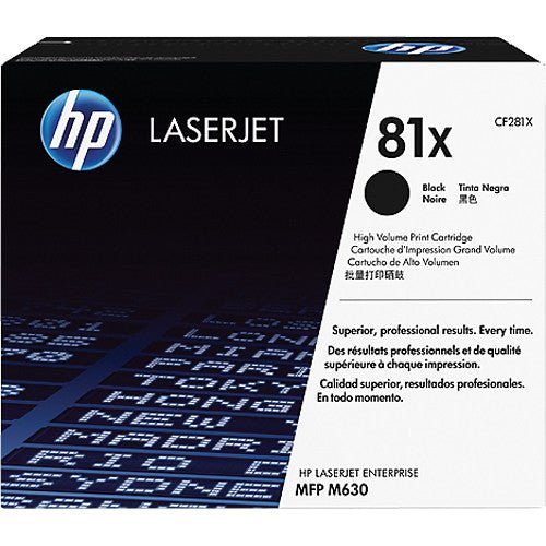Toner Hp CF281X | 81X | Para LaserJet Enterprise Flow MFP M630 | 25.000 páginas, modelo , Toners