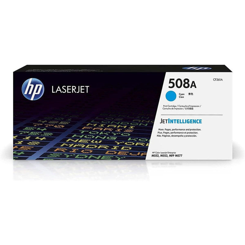 Toner Hp CF361A - Cyan - 508A | Para LaserJet Enterprise M553 / M577 | 5,000 páginas, modelo , Toners