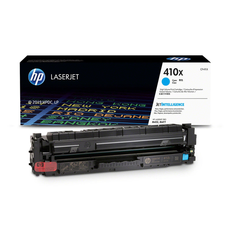 Toner Hp CF411X - 410X Cyan | Para LaserJet Pro M452 / M477 | 5,000 páginas, modelo , Toners