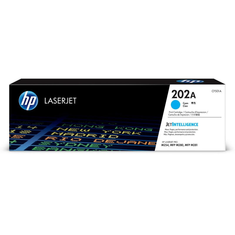 Toner Hp CF501A Cyan 202A | Para LaserJet Pro M254 / M281 | 1,300 páginas, modelo , Toners