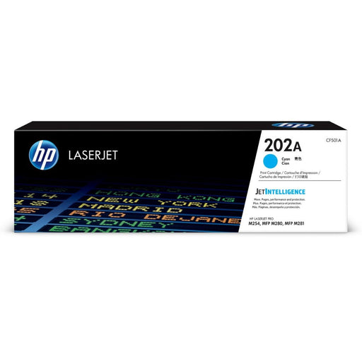 Toner Hp CF501A Cyan 202A | Para LaserJet Pro M254 / M281 | 1,300 páginas, modelo , Toners