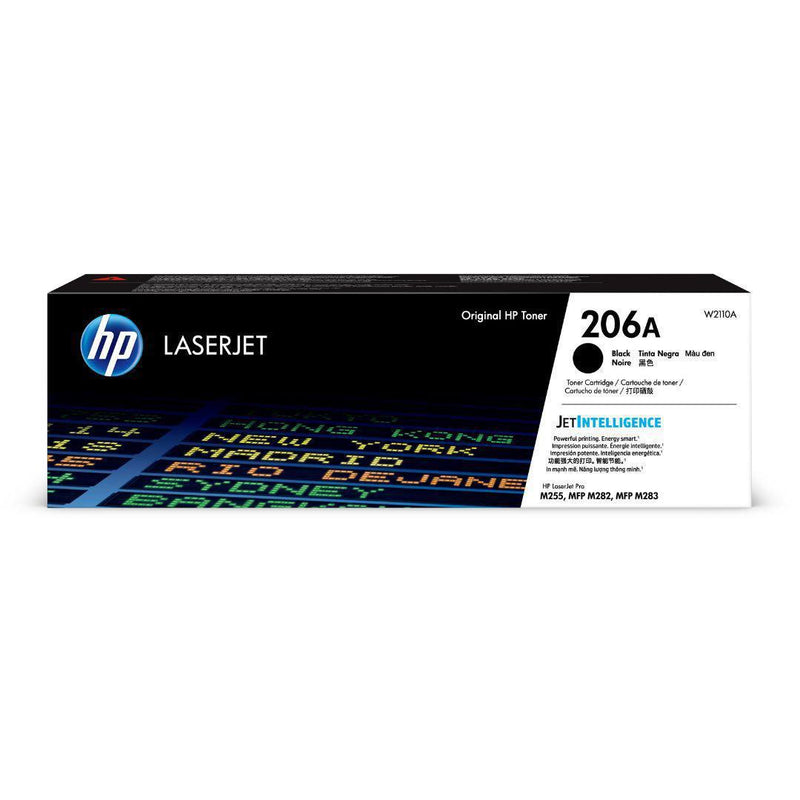Toner Hp W2110A Negro - 206A | Para LaserJet Pro M255 / M282 / M283 | 1,350 páginas, modelo , Toners