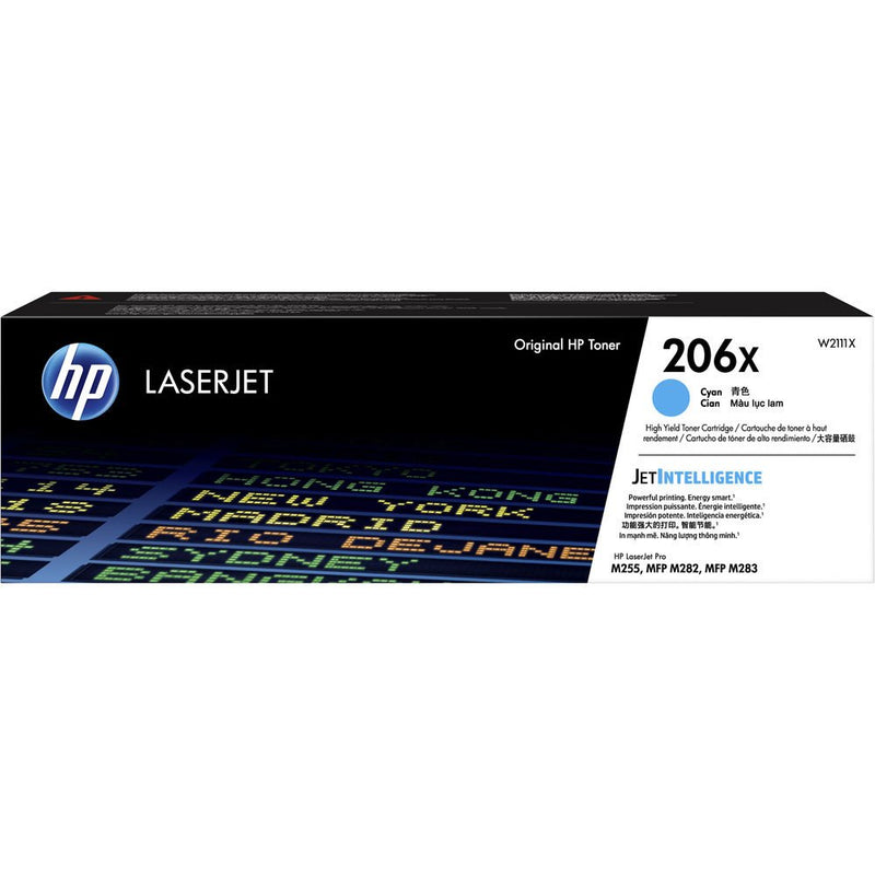 Toner Hp W2111X- 206X - Cyan | Para LaserJet Pro M255 / M282 / M283 | 2,450 páginas, modelo , Toners