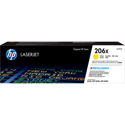 Toner Hp W2112X- 206X- Amarillo | Para LaserJet Pro M255 / M282 / M283 | 2,450 páginas, modelo , Toners