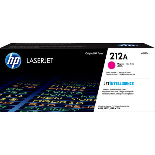 Toner Hp W2123A - Magenta - 212A | Para LaserJet Enterprise M554 / M555 / M578 | LaserJet Enterprise Flow M578 | 4,500 páginas, modelo , Toners