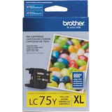 Tinta Brother LC 75 Y- XL-Amarillo | Para MFC-J425W / MFC-J430W / MFC-J625DW / MFC-J835DW